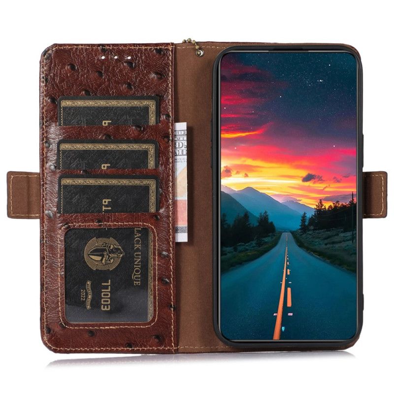 Etui Folio iPhone 16 Pro Max Skóra Teksturowana Premium