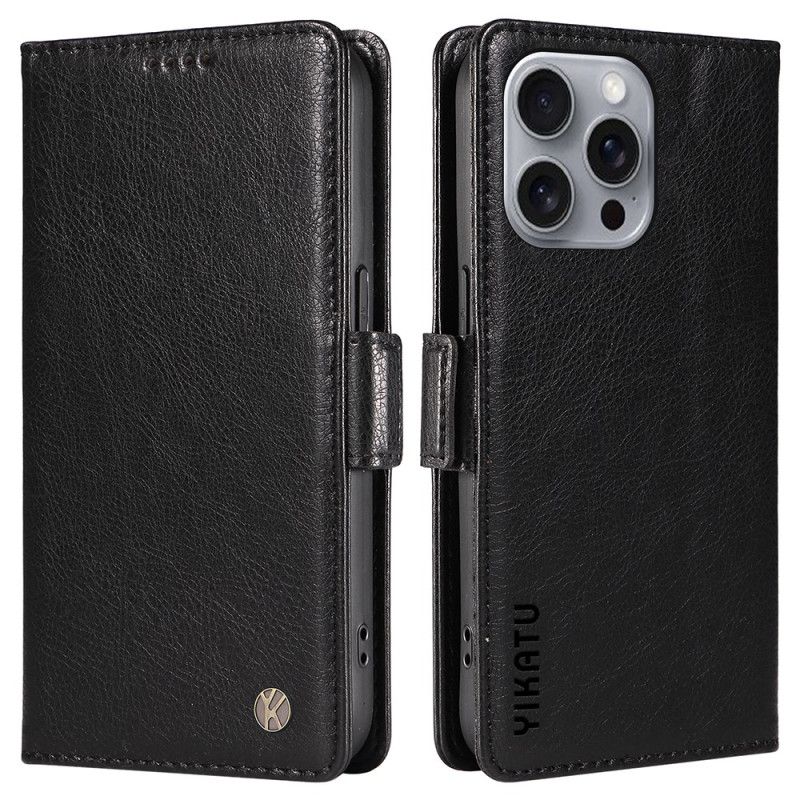 Etui Folio iPhone 16 Pro Max Vintage Yikatu Etui Ochronne