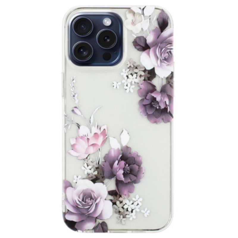 Etui iPhone 16 Pro Max Piwonie