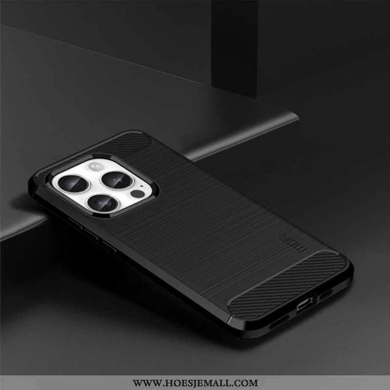 Etui iPhone 16 Pro Max Szczotkowane Włókno Węglowe Mofi