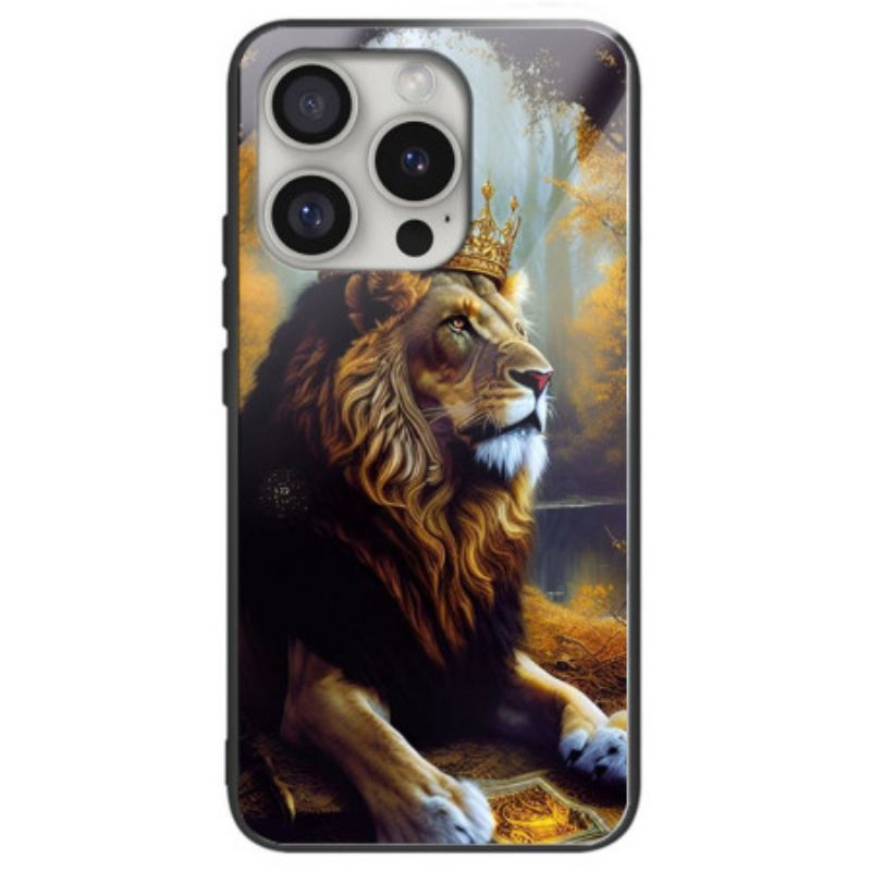 Etui iPhone 16 Pro Max Szkło Hartowane Król Lew Etui Ochronne