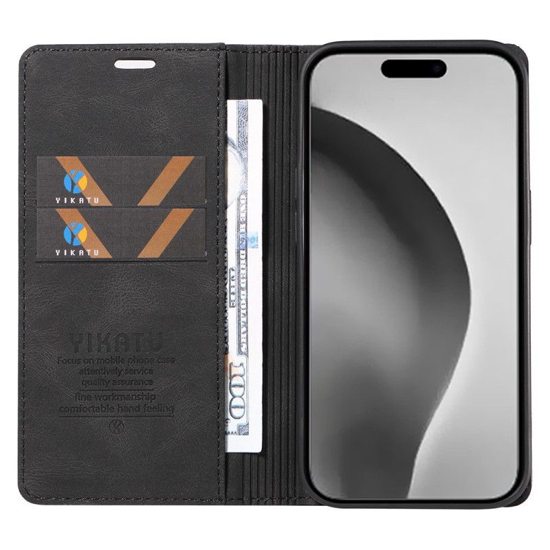 Flip Kotelot iPhone 16 Pro Max Efekt Zamszu Yikatu