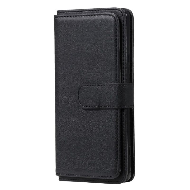 Etui Folio Sony Xperia 1 II Granatowy Czarny Wielofunkcyjne Etui Na 10 Kart Etui Ochronne