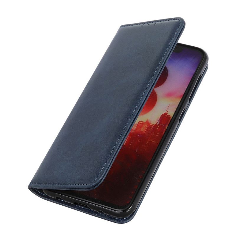 Flip Kotelot Sony Xperia 1 II Granatowy Czarny Elegancka Dwoina Skórzana