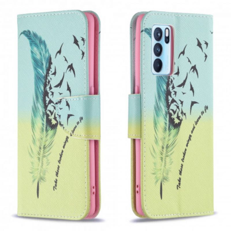 Etui Folio Do Oppo Reno 6 Pro 5g Naucz Się Latać