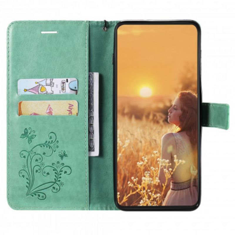 Etui Folio Do Oppo Reno 6 Pro 5g Olbrzymie Stringi Motyle