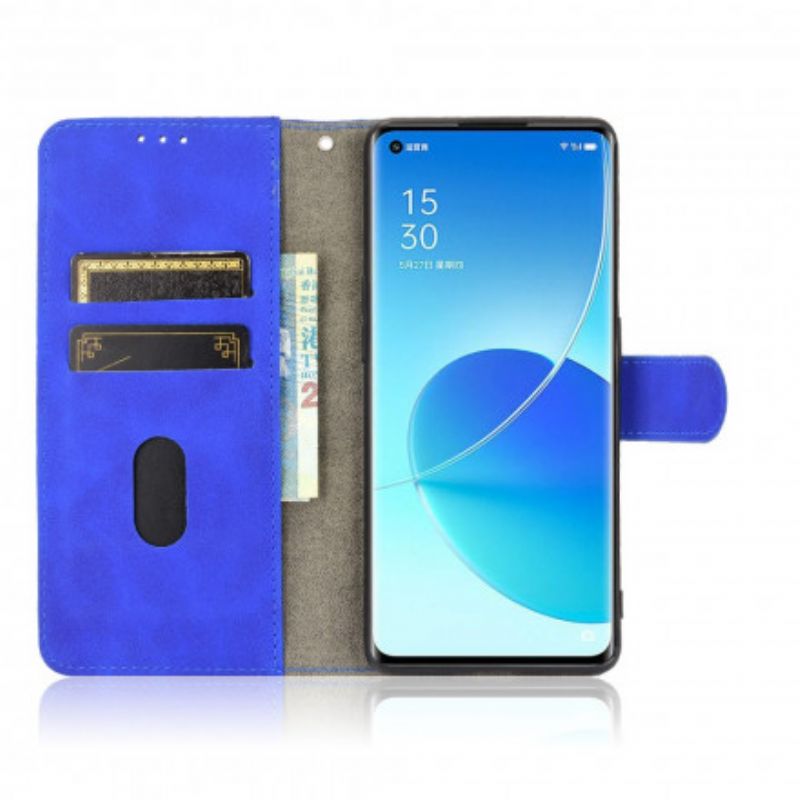 Etui Folio Oppo Reno 6 Pro 5g Dotyk Skóry Etui Ochronne