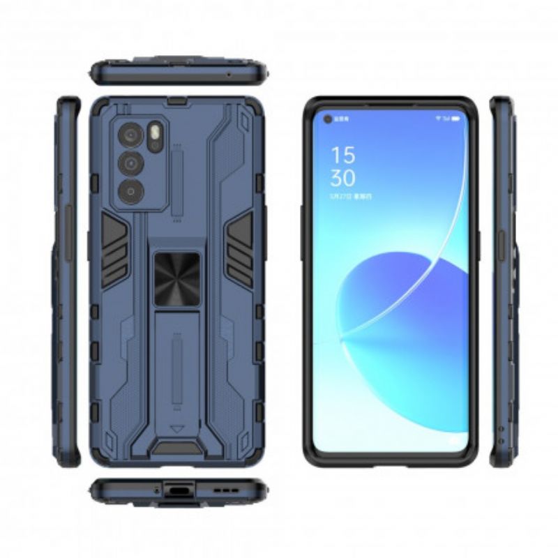 Etui Oppo Reno 6 Pro 5g Odporny Język Poziomy/pionowy Etui Ochronne