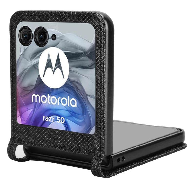 Etui Motorola Razr 50 Posiadacz Karty Z Podwójną Teksturą Etui Ochronne