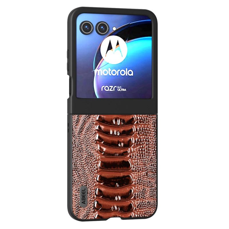 Etui Motorola Razr 50 Tekstura Krokodyla Abeel Etui Ochronne