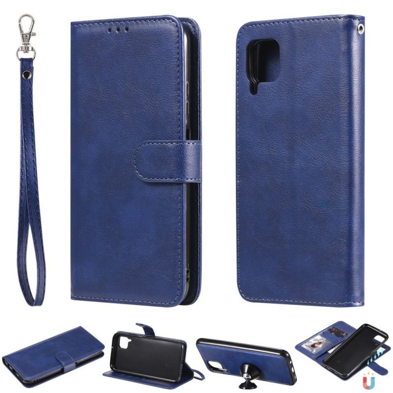 Etui Folio Huawei P40 Pro Czerwony Czarny Odpinana Skorupa I Pasek