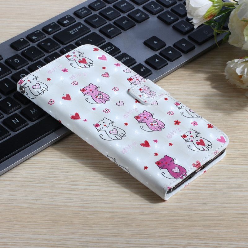 Etui Folio Huawei P40 Pro Koty Z Jasną Plamką Etui Ochronne