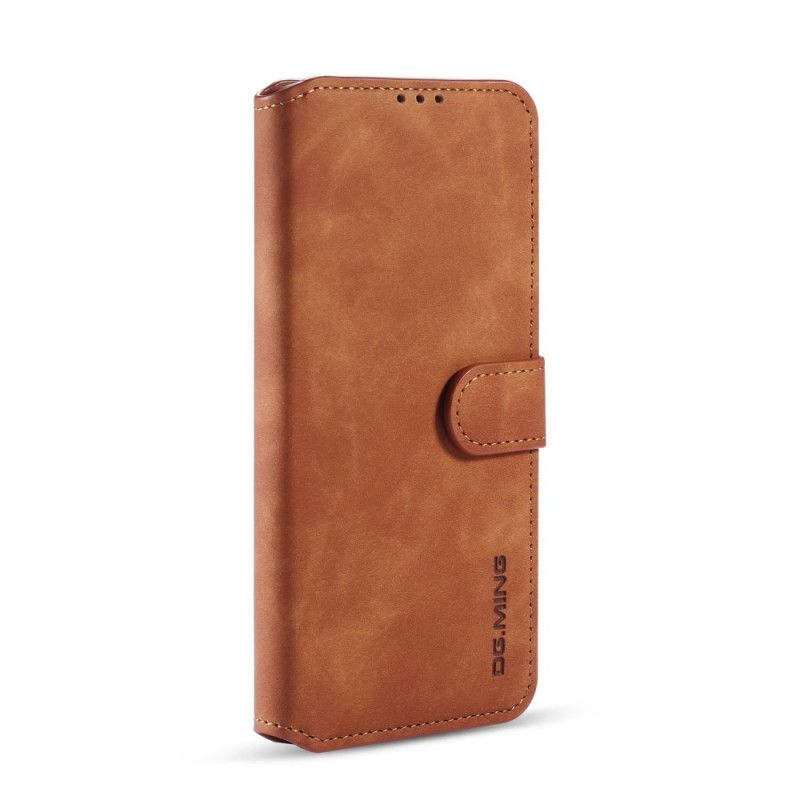 Etui Folio Huawei P40 Pro Szary Czarny Retro Dg.Ming Etui Ochronne