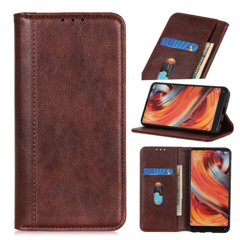 Etui Folio Huawei P40 Pro Zielony Czarny Styl Premium Ze Skóry Liczi Etui Ochronne