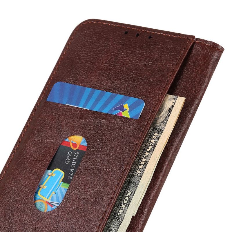 Etui Folio Huawei P40 Pro Zielony Czarny Styl Premium Ze Skóry Liczi Etui Ochronne