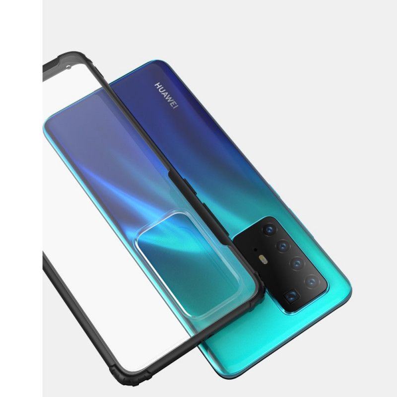 Etui Huawei P40 Pro Biały Czarny Matowa Hybryda