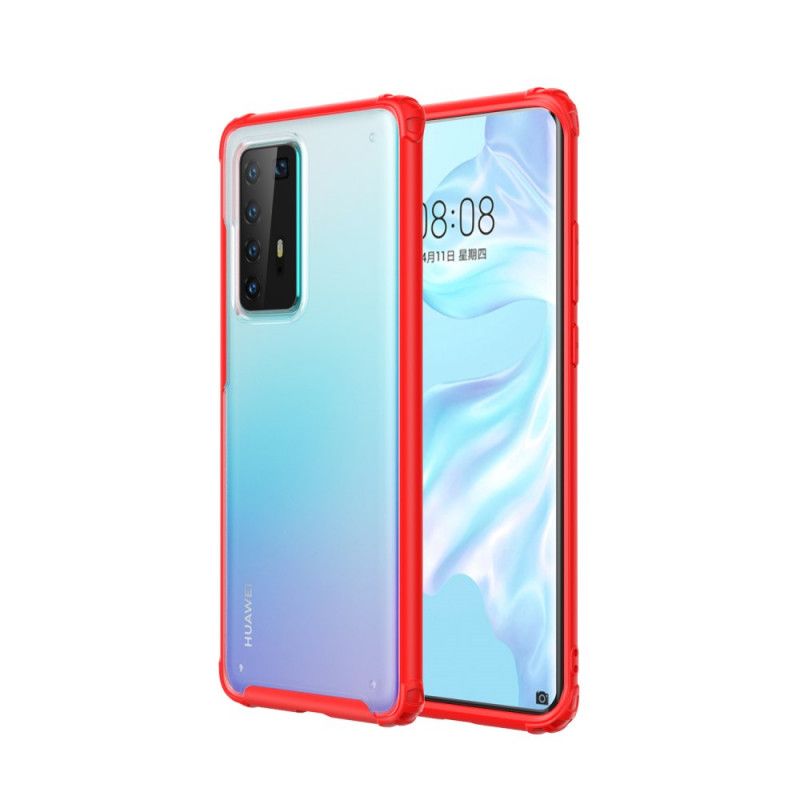 Etui Huawei P40 Pro Biały Czarny Matowa Hybryda