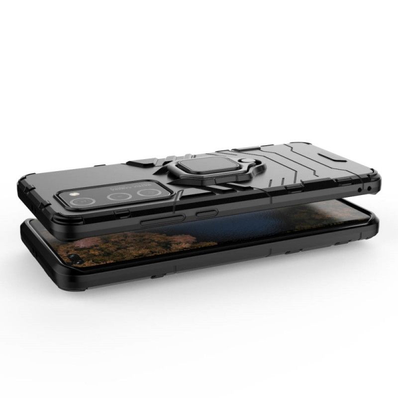 Etui Huawei P40 Pro Czerwony Czarny Pierścień Oporowy