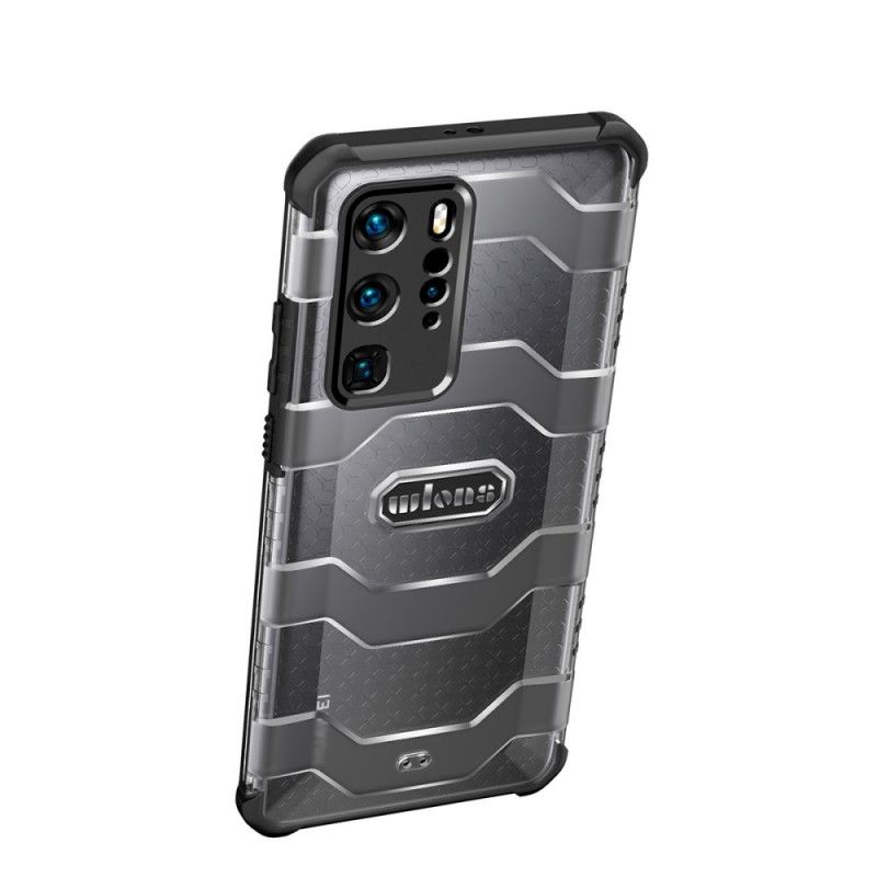 Etui Huawei P40 Pro Czerwony Czarny Ultra Odporna Seria Explorer Etui Ochronne