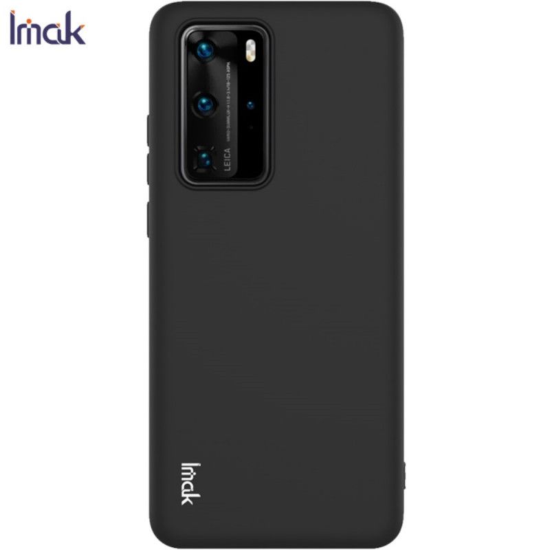 Etui Huawei P40 Pro Granatowy Czarny Mata Silikonowa Serii Uc-1 Imak