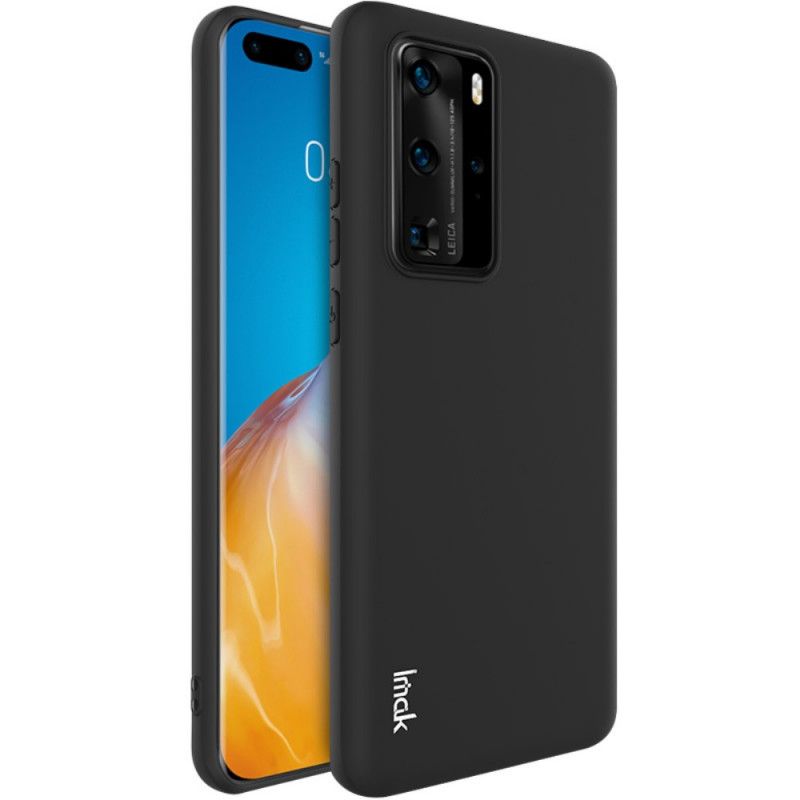 Etui Huawei P40 Pro Granatowy Czarny Mata Silikonowa Serii Uc-1 Imak