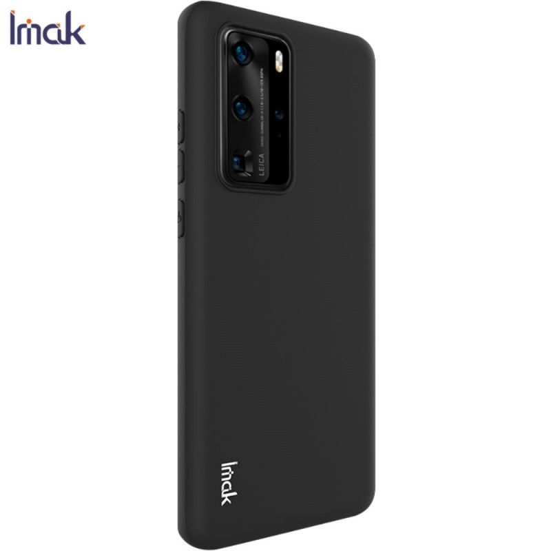 Etui Huawei P40 Pro Granatowy Czarny Mata Silikonowa Serii Uc-1 Imak