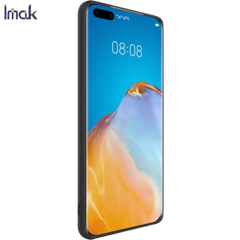 Etui Huawei P40 Pro Granatowy Czarny Mata Silikonowa Serii Uc-1 Imak