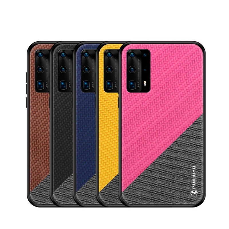 Etui Huawei P40 Pro Magenta Czarny Pinwuyo Seria Honorowa