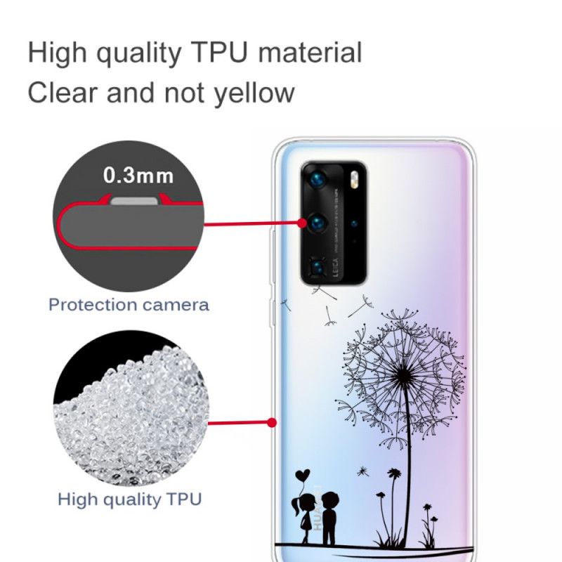 Etui Huawei P40 Pro Miłość Mniszka Lekarskiego Etui Ochronne