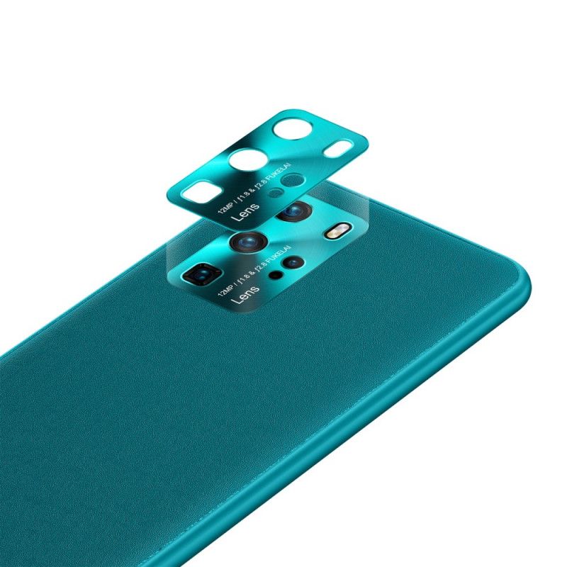 Etui Huawei P40 Pro Pomarańczowy Czarny Kolor Skóry W Stylu