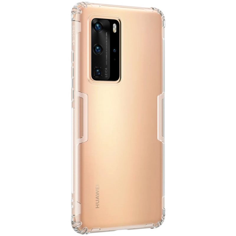 Etui Huawei P40 Pro Szary Wzmocniony Przezroczysty Nillkin