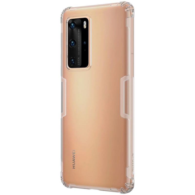 Etui Huawei P40 Pro Szary Wzmocniony Przezroczysty Nillkin