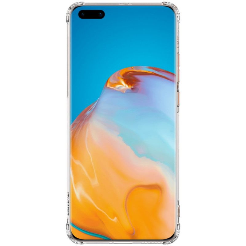 Etui Huawei P40 Pro Szary Wzmocniony Przezroczysty Nillkin