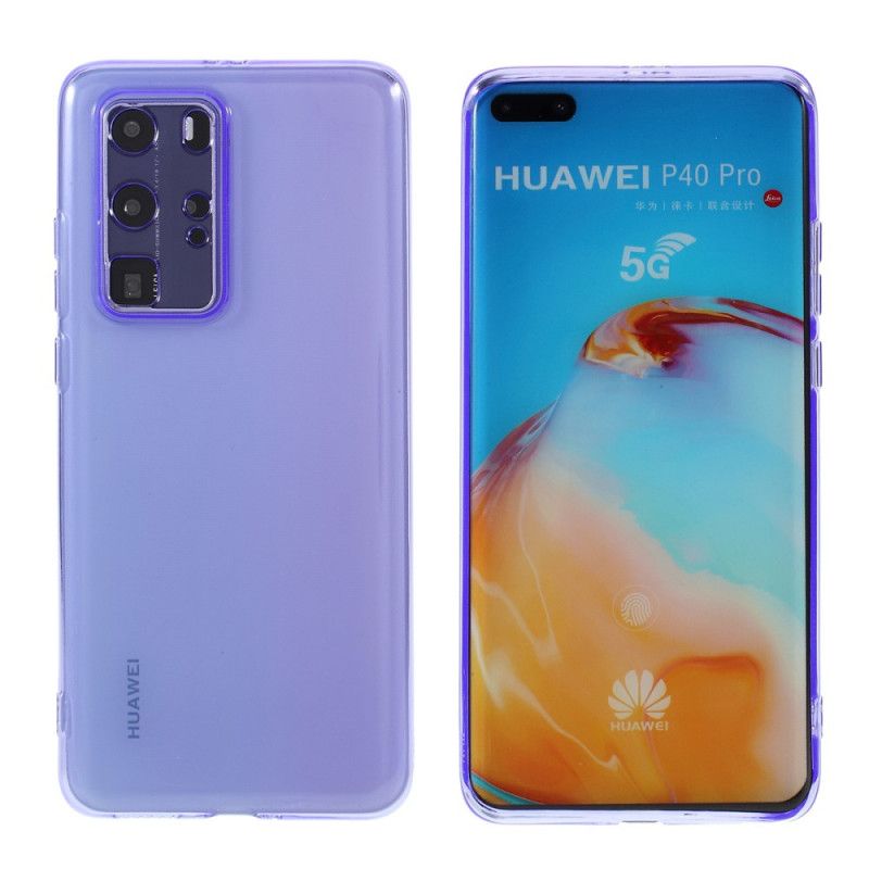 Etui Huawei P40 Pro Zielony Jabłkowy Purpurowy Kolory Silikonowe Etui Ochronne