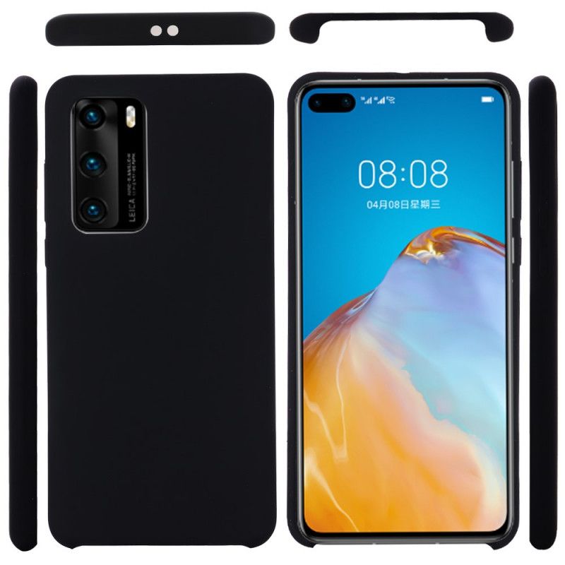 Etui Huawei P40 Pro Zielony Żółty Płynny Silikon Premium