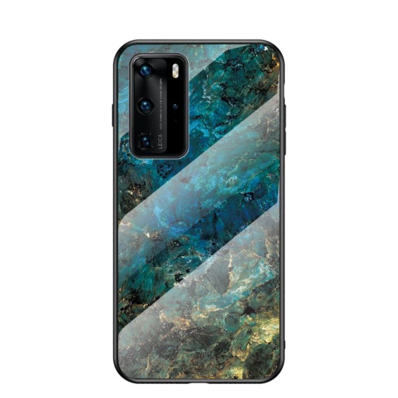 Etui Huawei P40 Pro Złoty Czerwony Szkło Hartowane W Kolorach Premium Etui Ochronne