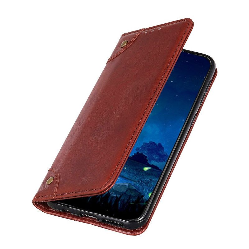 Flip Kotelot Huawei P40 Pro Czerwony Czarny Stary Etui Ochronne