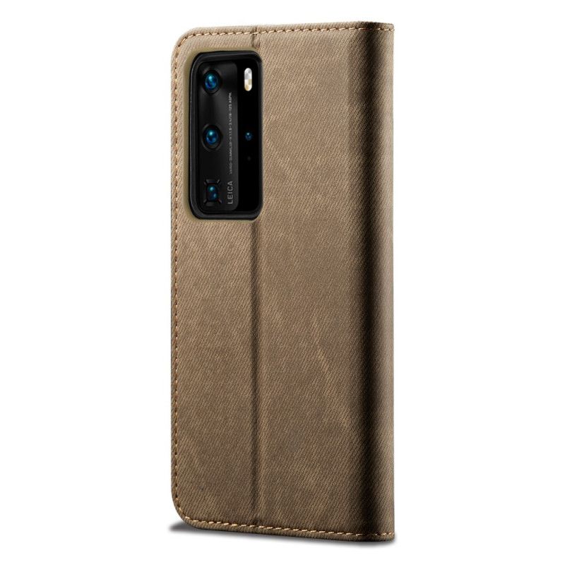 Flip Kotelot Huawei P40 Pro Dżinsy Z Imitacji Skóry