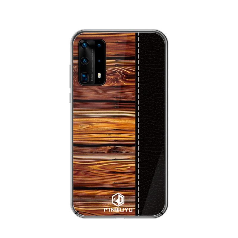 Futerały Huawei P40 Pro Czerwony Czarny Etui na Telefon Pin Serii Dun Pinwuyo