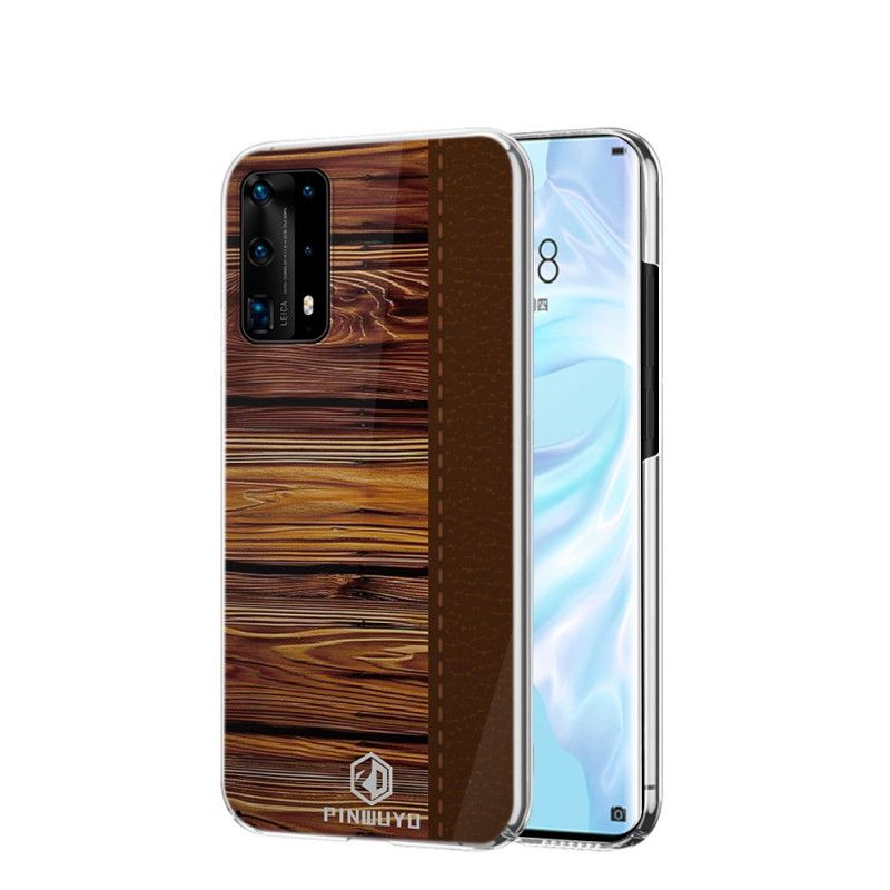 Futerały Huawei P40 Pro Czerwony Czarny Etui na Telefon Pin Serii Dun Pinwuyo