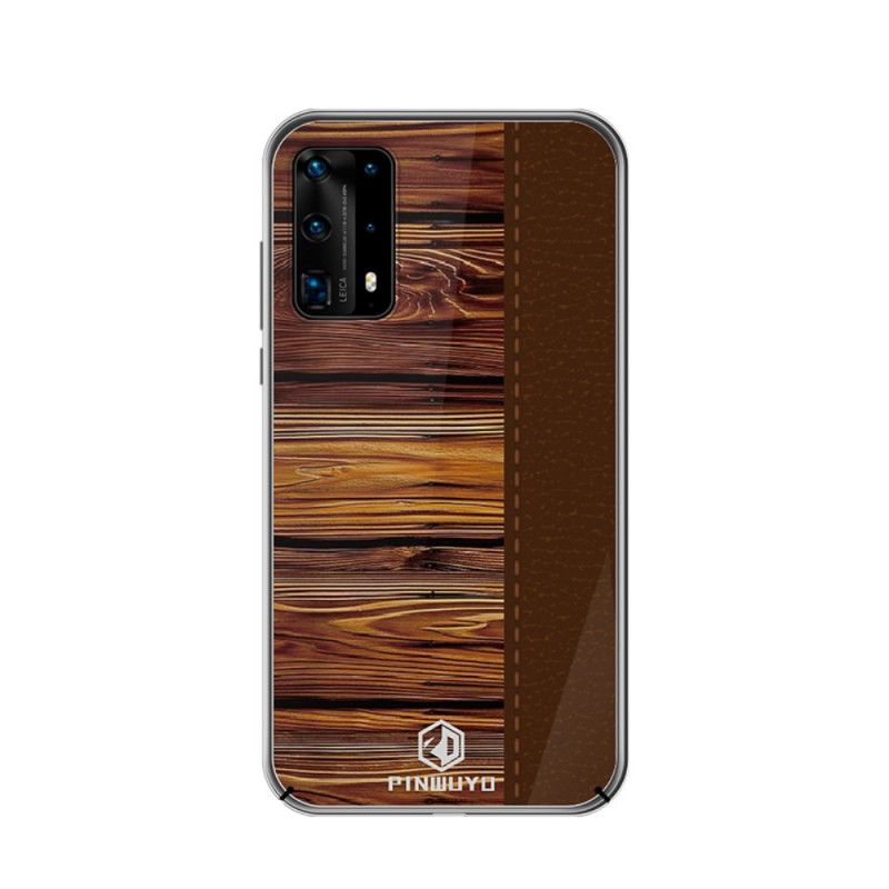 Futerały Huawei P40 Pro Czerwony Czarny Etui na Telefon Pin Serii Dun Pinwuyo