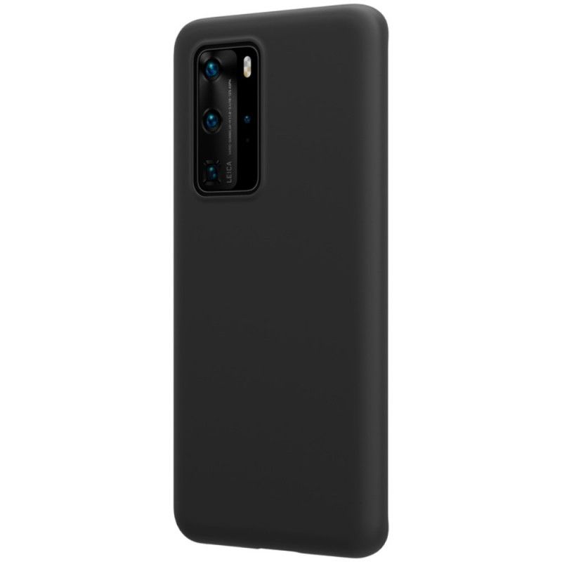 Futerały Huawei P40 Pro Czerwony Czarny Etui na Telefon Seria Nillkin Flex Pure