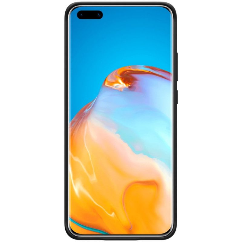 Futerały Huawei P40 Pro Czerwony Czarny Etui na Telefon Seria Nillkin Flex Pure