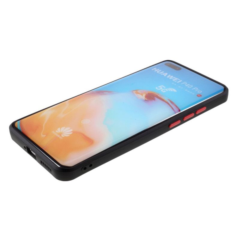 Futerały Huawei P40 Pro Czerwony Czarny Kontrastowe Kolory