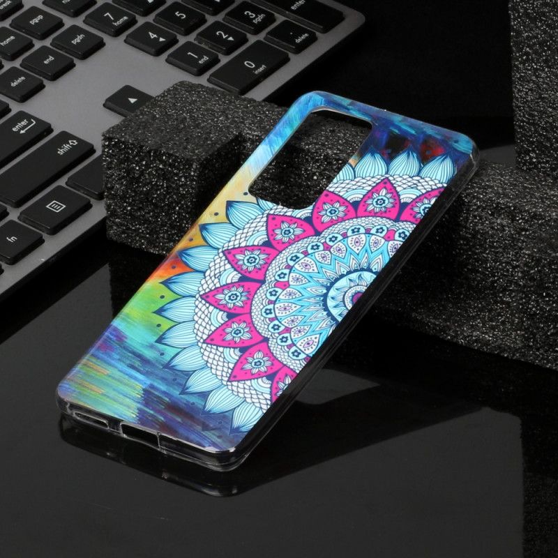 Futerały Huawei P40 Pro Etui na Telefon Fluorescencyjna Sowa Mandala