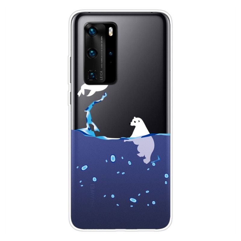 Futerały Huawei P40 Pro Etui na Telefon Gry Morskie