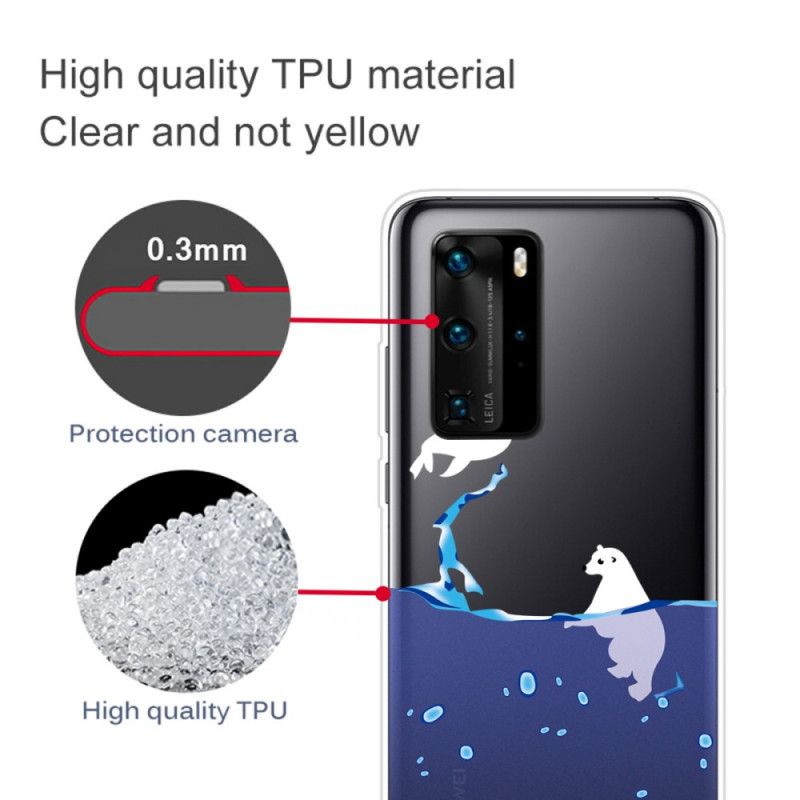 Futerały Huawei P40 Pro Etui na Telefon Gry Morskie