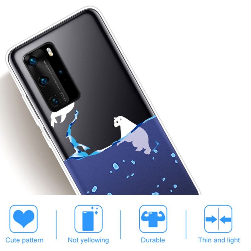 Futerały Huawei P40 Pro Etui na Telefon Gry Morskie