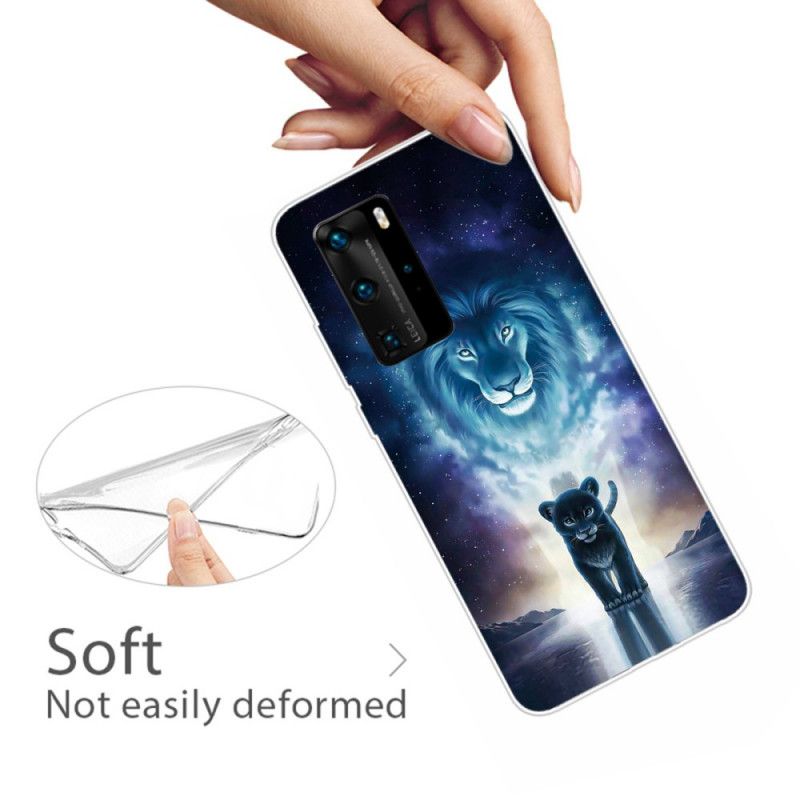 Futerały Huawei P40 Pro Etui na Telefon Lwiątko