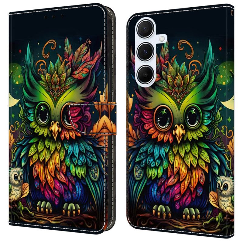 Etui Folio Do Samsung Galaxy A16 5g Kolorowa Sowa